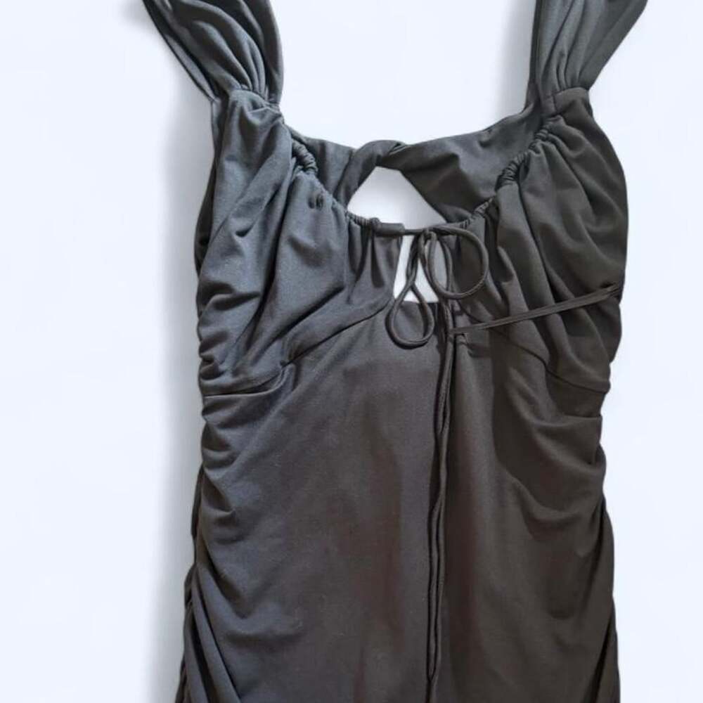 Urban Outfitters Black Ruffle Dress Size L